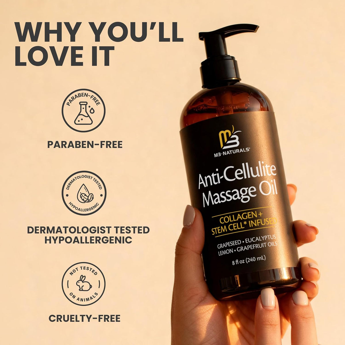 Firming Cellulite Body Oil – Collagen & Citrus Blend